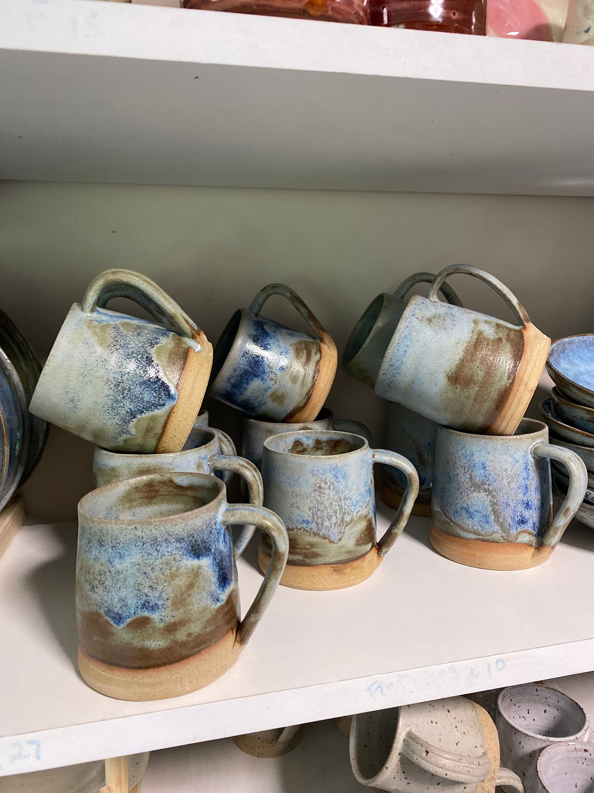 Handmade mug blue