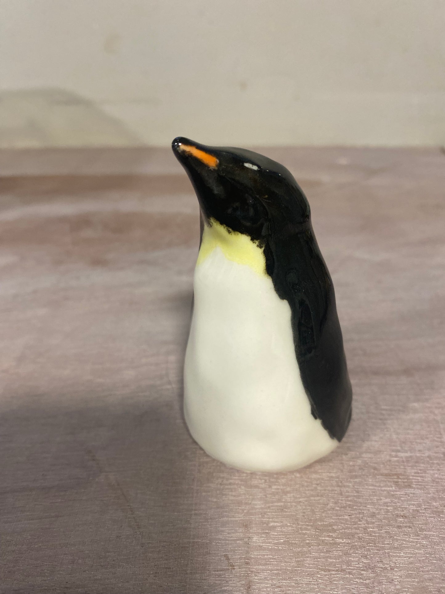 Penguin hand painted ceramics