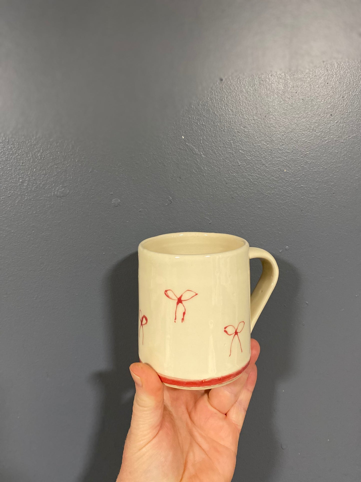 “Red Ribbon Mug” 300mls