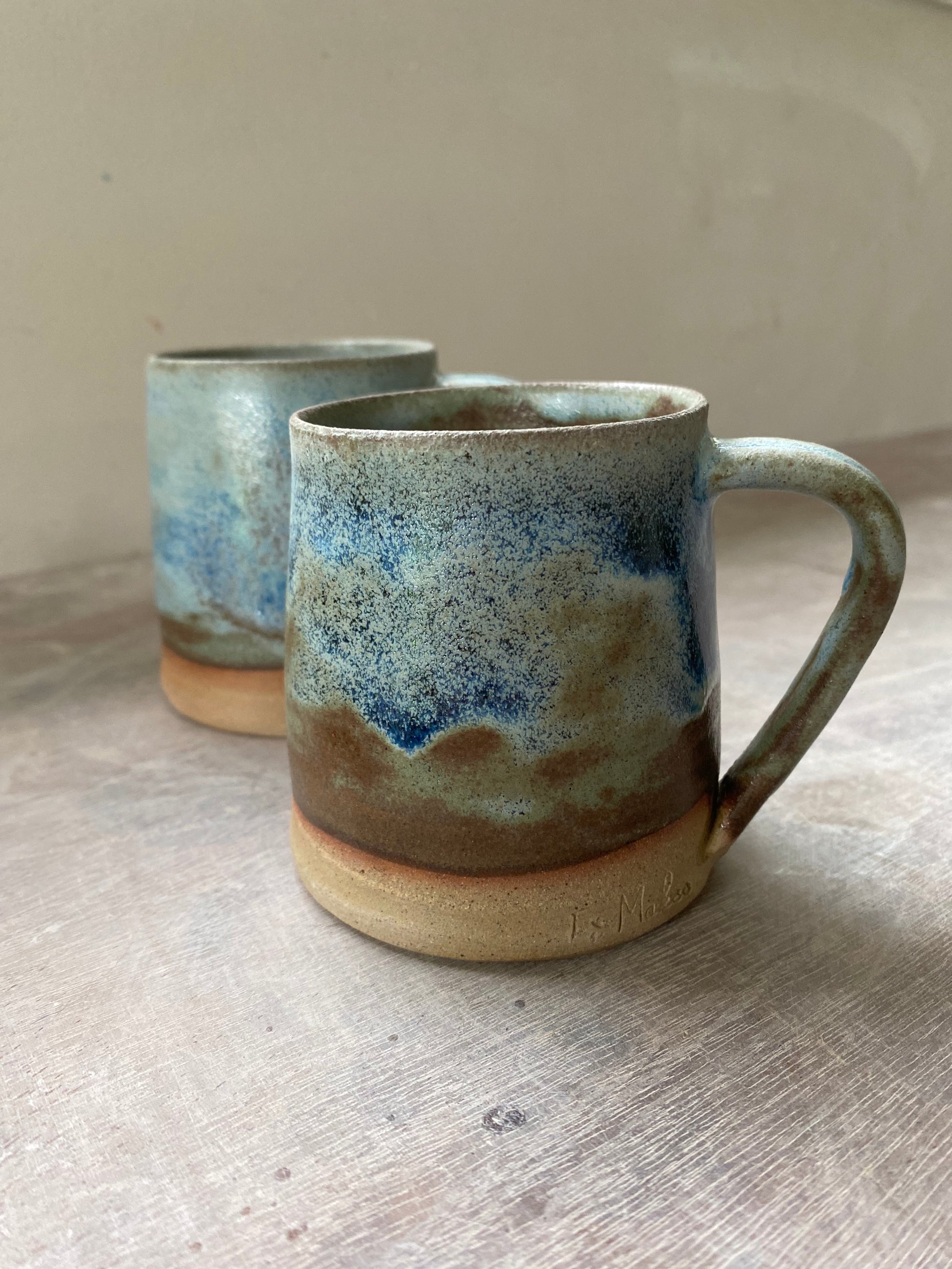 Blue Mug hand made ceramics