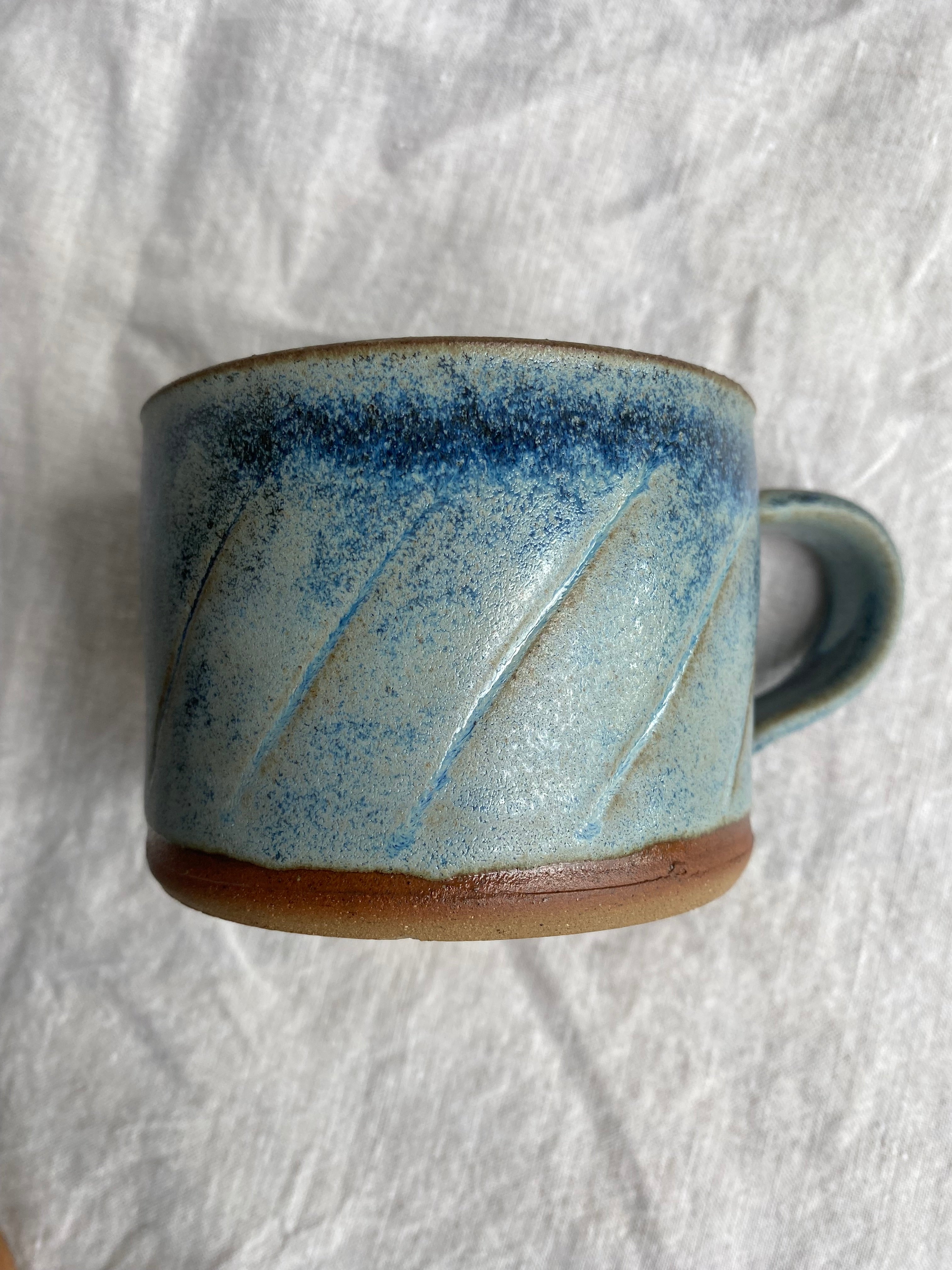 Blue Strata Mug
