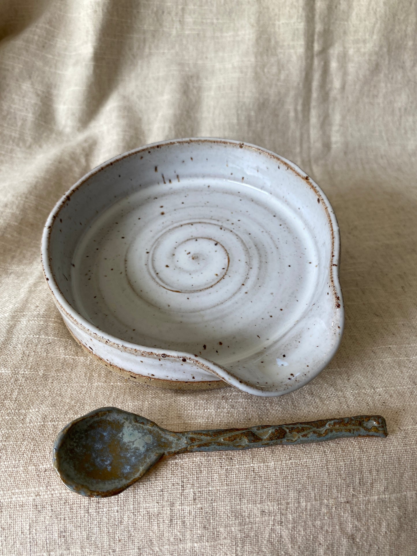 Spoon Rest “Speckled White”