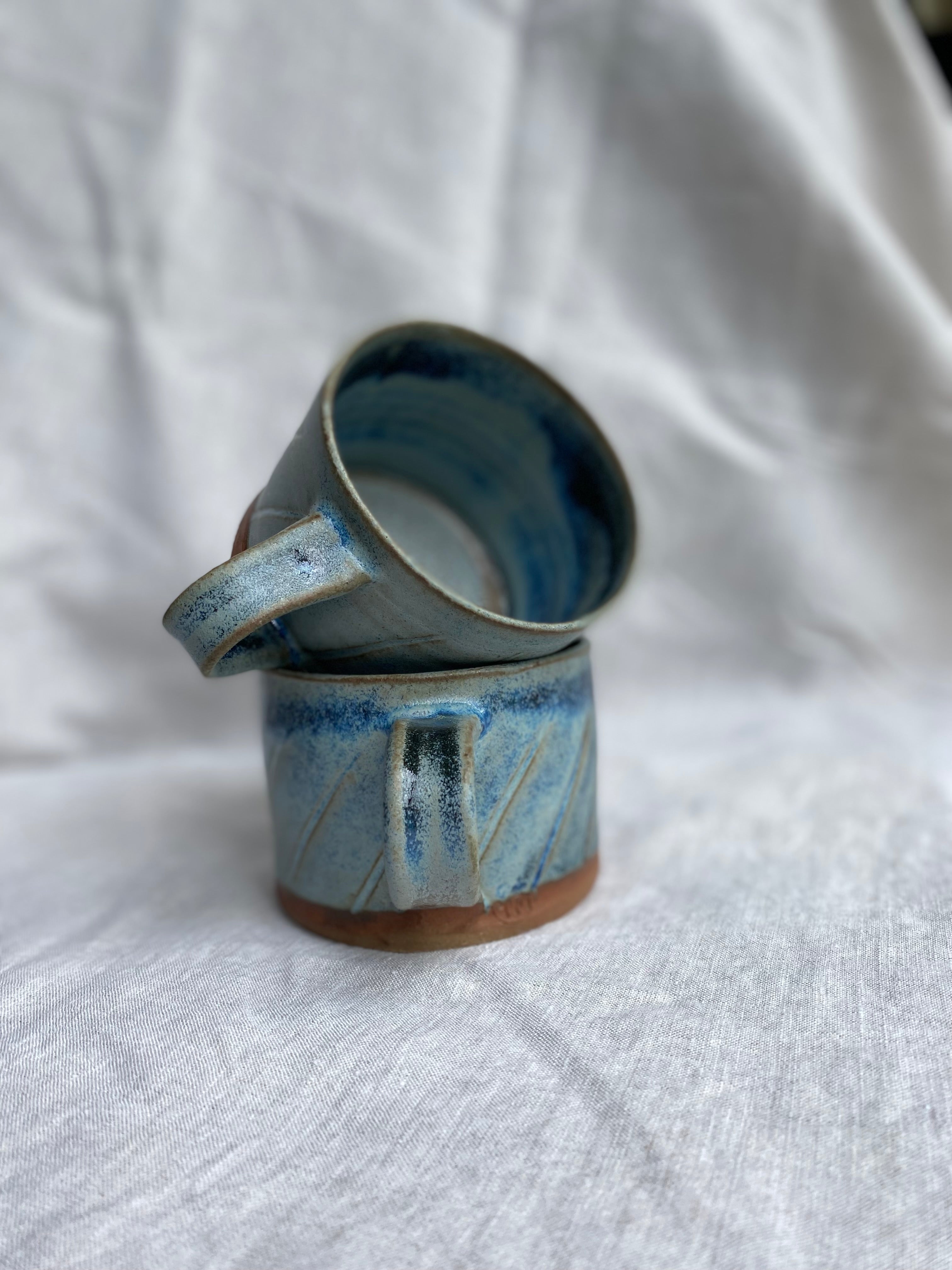 Blue Strata Mug