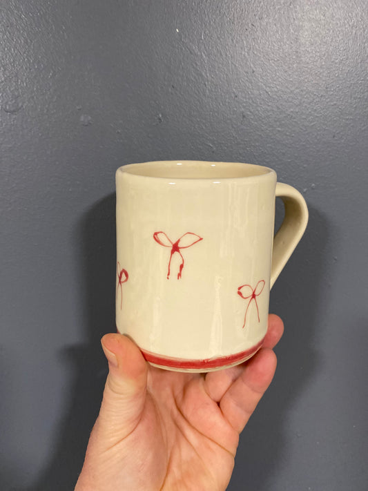 “Red Ribbon Mug” 300mls